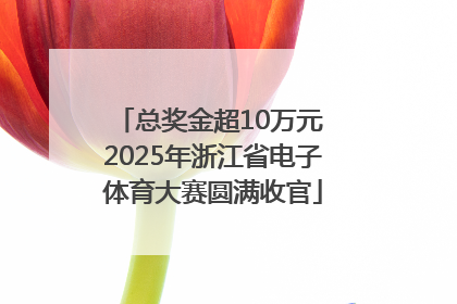 总奖金超10万元 2025年浙江省电子体育大赛圆满收官