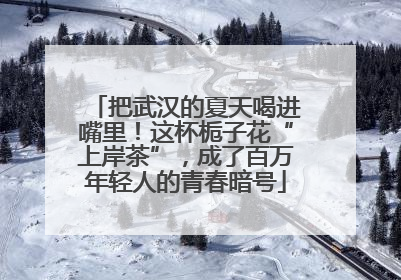 把武汉的夏天喝进嘴里！这杯栀子花“上岸茶”，成了百万年轻人的青春暗号