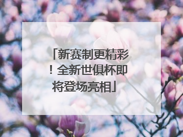 新赛制更精彩！全新世俱杯即将登场亮相