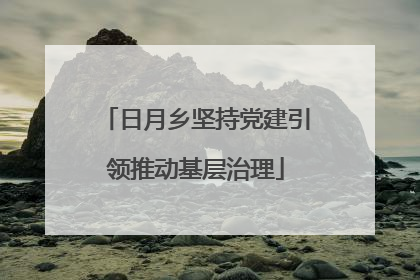 日月乡坚持党建引领推动基层治理