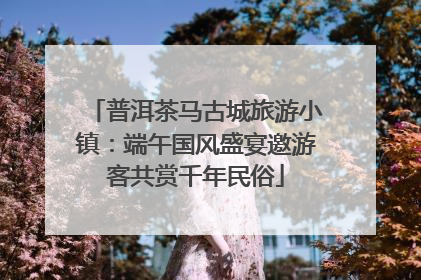 普洱茶马古城旅游小镇：端午国风盛宴邀游客共赏千年民俗