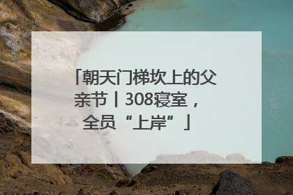 朝天门梯坎上的父亲节丨308寝室，全员“上岸”