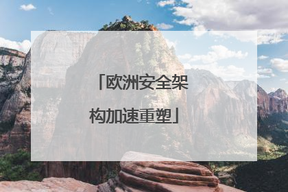 欧洲安全架构加速重塑
