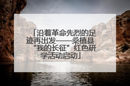 沿着革命先烈的足迹再出发——桑植县“我的长征”红色研学活动启动