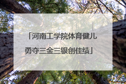 河南工学院体育健儿勇夺三金三银创佳绩