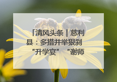 清风头条｜慈利县：多措并举狠刹“升学宴”“谢师宴”歪风