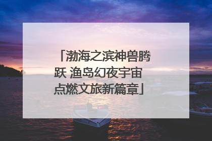 渤海之滨神兽腾跃 渔岛幻夜宇宙点燃文旅新篇章