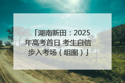 湖南新田：2025年高考首日 考生自信步入考场（组图）