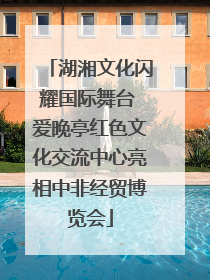 湖湘文化闪耀国际舞台 爱晚亭红色文化交流中心亮相中非经贸博览会