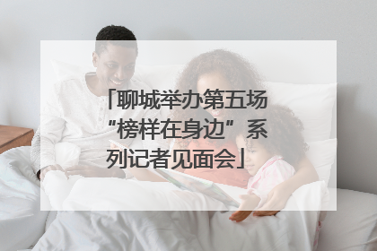 聊城举办第五场“榜样在身边”系列记者见面会