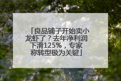 良品铺子开始卖小龙虾了？去年净利润下滑125%，专家称转型极为关键