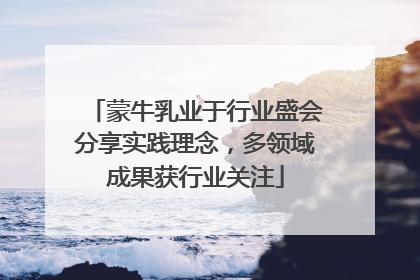 蒙牛乳业于行业盛会分享实践理念，多领域成果获行业关注