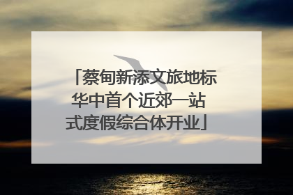 蔡甸新添文旅地标 华中首个近郊一站式度假综合体开业