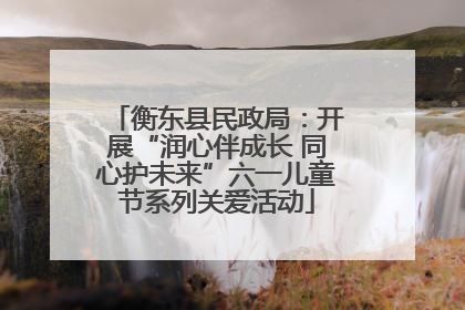 衡东县民政局：开展“润心伴成长 同心护未来”六一儿童节系列关爱活动