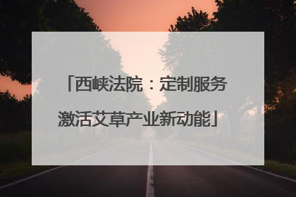 西峡法院：定制服务激活艾草产业新动能