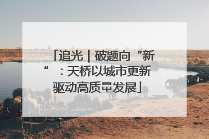 追光｜破题向“新”：天桥以城市更新驱动高质量发展