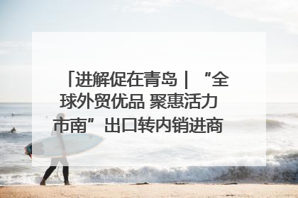 进解促在青岛｜“全球外贸优品 聚惠活力市南”出口转内销进商超专场活动启动
