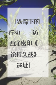 铁蹄下的行动——访西蒲密印《论持久战》遗址
