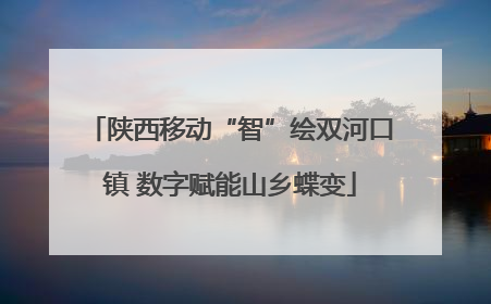 陕西移动“智”绘双河口镇 数字赋能山乡蝶变