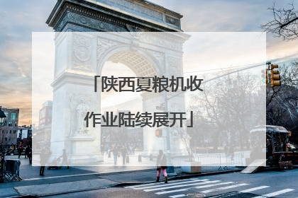 陕西夏粮机收作业陆续展开