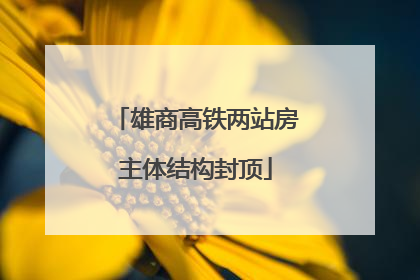 雄商高铁两站房主体结构封顶