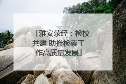 雅安荥经：检校共建 助推检察工作高质量发展