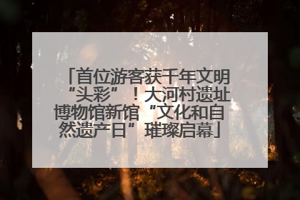 首位游客获千年文明“头彩”！大河村遗址博物馆新馆“文化和自然遗产日”璀璨启幕