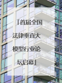 首届全国法律垂直大模型行业论坛启幕