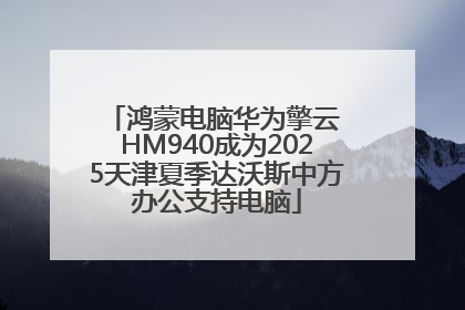 鸿蒙电脑华为擎云 HM940成为2025天津夏季达沃斯中方办公支持电脑