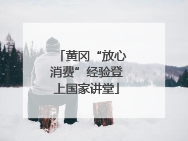 黄冈“放心消费”经验登上国家讲堂