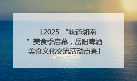 2025 “味道湖南”美食季启幕，岳阳啤酒美食文化交流活动点亮