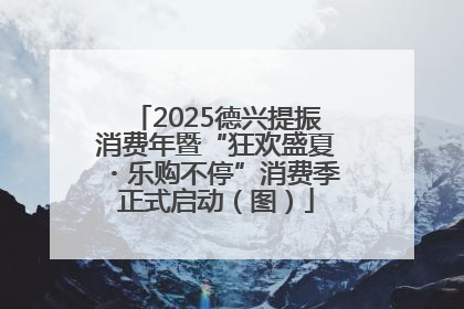 2025德兴提振消费年暨“狂欢盛夏・乐购不停”消费季正式启动（图）