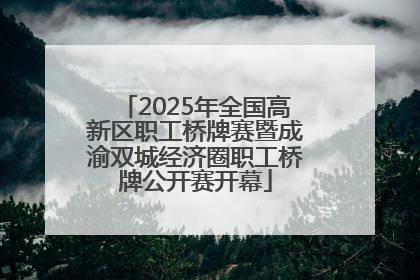 2025年全国高新区职工桥牌赛暨成渝双城经济圈职工桥牌公开赛开幕