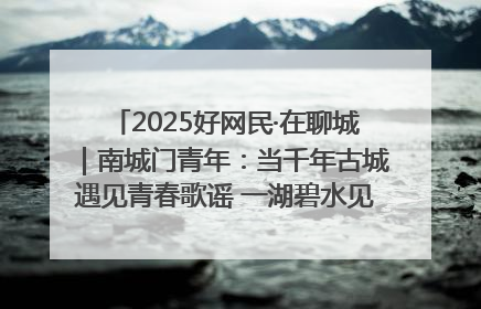 2025好网民·在聊城｜南城门青年：当千年古城遇见青春歌谣 一湖碧水见证的“聊城式浪漫”