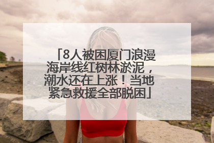 8人被困厦门浪漫海岸线红树林淤泥，潮水还在上涨！当地紧急救援全部脱困